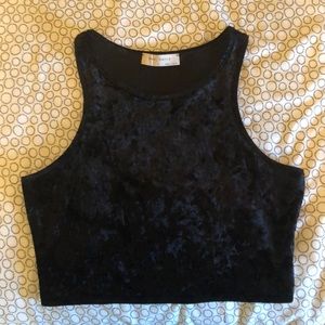Velvet Crop Top
